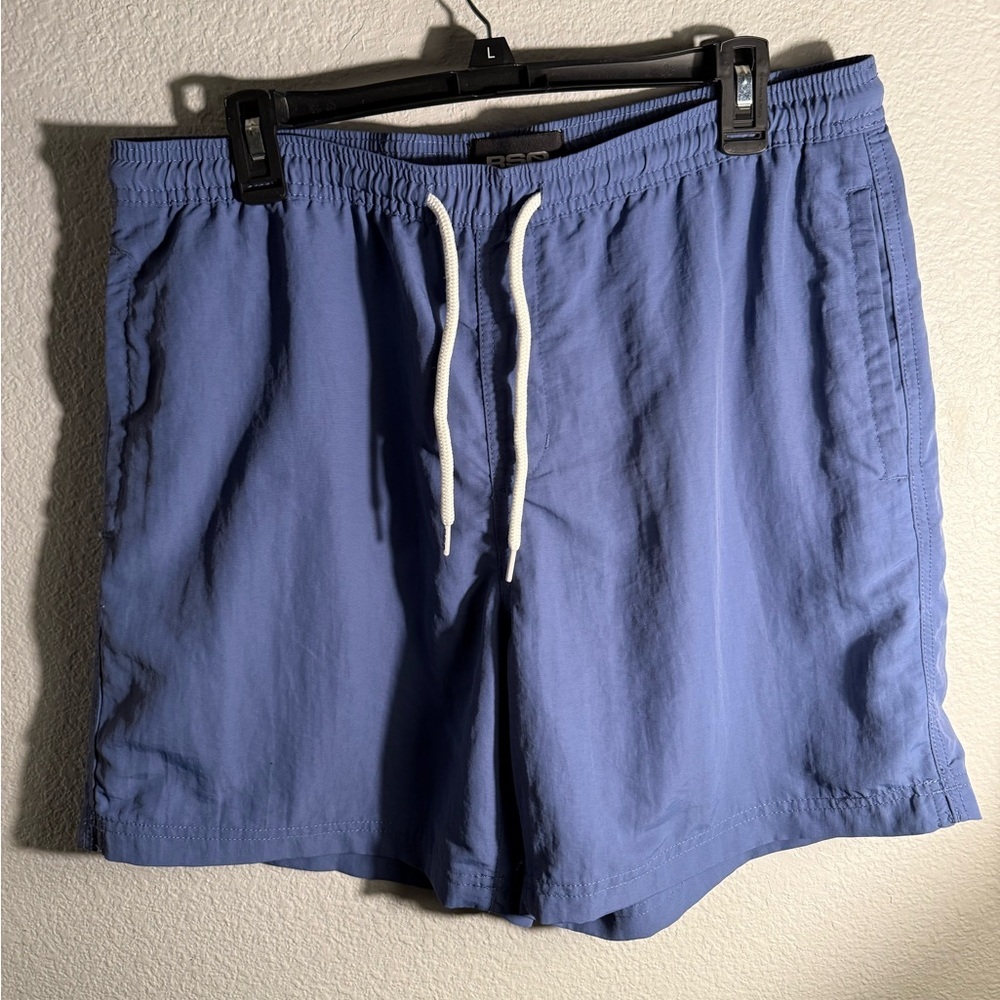 RSQ Men's Blue Nylon Swim Shorts Size Large